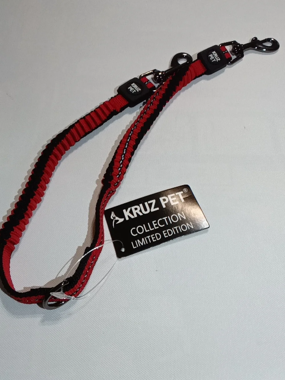 Kruz Pet Limited Edition Red & Black Double 🐶 Dog Leash For 2 Dogs Size S